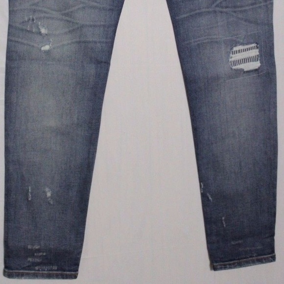 $265 HUDSON NICO SOUTHPAW SHREDDED SKINNY JEANS - Picture 5 of 7